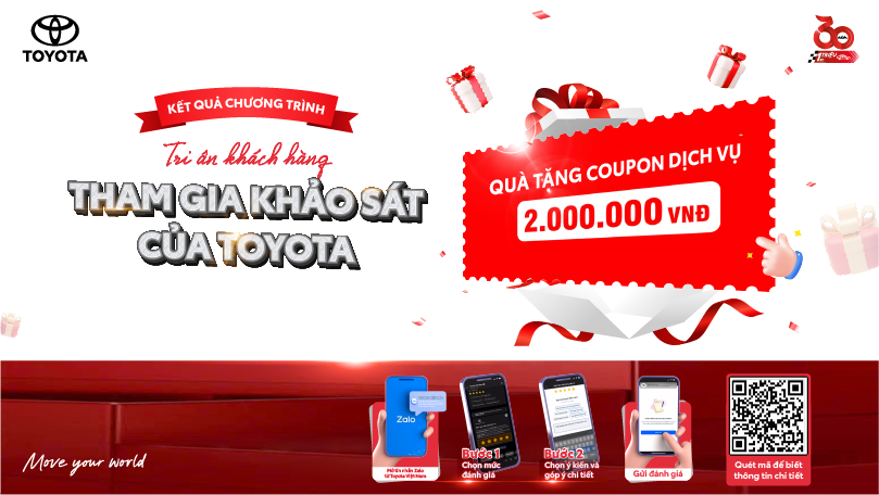 Toyota Việt Nam triển khai chương trình ưu đãi dịch vụ lên tới 20% khi thay dầu và lọc dầu cho xe Vios và Innova